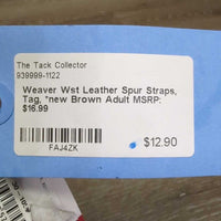 Wst Leather Spur Straps, Tag, *new
