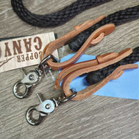 Wst Round Braided Trail Reins, 2x Snaps, Tag, *new
