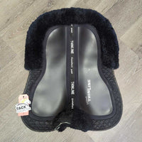 Shimmable Half Pad, Rolled Fleece Edge *gc/fair, clean, v.holey edge, threads, rubs, faded, puckers
