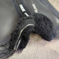 Shimmable Half Pad, Rolled Fleece Edge *gc/fair, clean, v.holey edge, threads, rubs, faded, puckers
