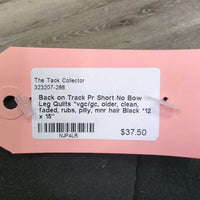 Pr Short No Bow Leg Quilts *vgc/gc, older, clean, faded, rubs, pilly, mnr hair
