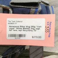 250g "Vari-Layer" Winter Blanket, bag, tags, tail *new, wpf
