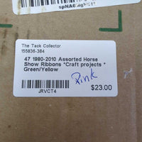 47 1980-2010 Assorted Horse Show Ribbons *Craft projects *
