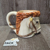 Vintage "Horse Head" Mug *gc/fair, dirt, residue, stains
