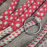 Soft Cotton Rope Lungeing Aid, 2x snaps *vgc, mnr rubs, snags, dirt & stains
