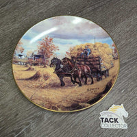 "Harvest Gold" #1162/5000 by Georgia Jarvis Decorative Plate *vgc, mnr dirt & rubs
