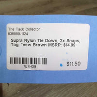 Nylon Tie Down, 2x Snaps, Tag, *new
