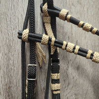 Copper Canyon Nylon Vaquero Cross Knot Brow Headstall, Ties, Tag, *new
