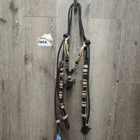 Copper Canyon Nylon Vaquero Cross Knot Brow Headstall, Ties, Tag, *new
