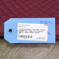 Solace Thin Quilt Jumper Saddle Pad, Tags, *new
