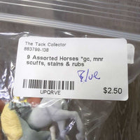 9 Assorted Horses *gc, mnr scuffs, stains & rubs

