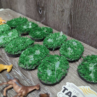 15 Assorted Toy Horses, 11 Grass Pieces
