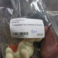 7 Assorted Toy Animals & Horses
