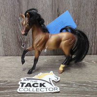 Light Plastic Toy Horse, Mane & Tail *gc, rubs, scratches, stains, faded spots
