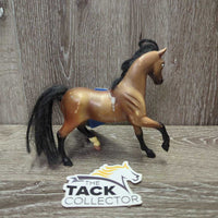 Light Plastic Toy Horse, Mane & Tail *gc, rubs, scratches, stains, faded spots
