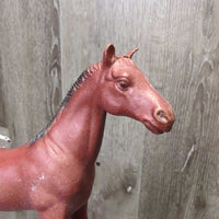 Hvy Plastic Toy Horse, Mane & Tail *gc, rubs, scratches, stains, faded spots
