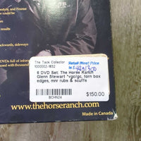 6 DVD Set: The Horse Ranch Glenn Stewart *vgc/gc, torn box edges, mnr rubs & scuffs
