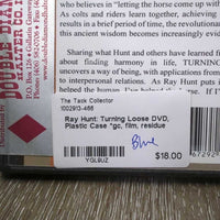 Ray Hunt: Turning Loose DVD, Plastic Case *gc, film, residue
