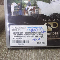 Double Dan Horsemanship with Dan Steers, Introduction to Whip Cracking DVD, Plastic Case *vgc, scratches
