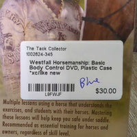 Westfall Horsemanship: Basic Body Control DVD, Plastic Case *xc/like new
