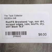 Rsd/FS Browband *vgc, mnr dirt, scraped edges, rubs, scuffs, dry, stiff

