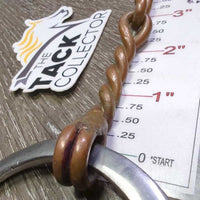 Single Twisted Wire Western Loose Ring *gc, clean, stains, discolored, rubs, scrapes, chews
