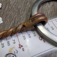 Single Twisted Wire Western Loose Ring *gc, clean, stains, discolored, rubs, scrapes, chews
