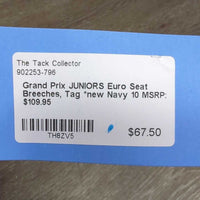 JUNIORS Euro Seat Breeches, Tag *new
