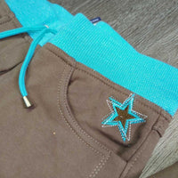 Euro Seat Hvy Cotton Breeches, Elastic Waistband, Drawstrings, Tag *new
