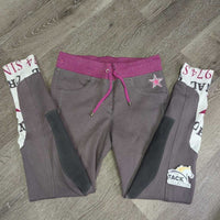 Euro Seat Hvy Cotton Breeches, High Elastic Waistband, Drawstrings, Tag *new
