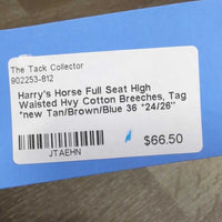 Full Seat High Waisted Hvy Cotton Breeches, Tag *new
