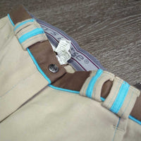 Full Seat High Waisted Hvy Cotton Breeches, Tag *new
