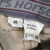 Full Seat High Waisted Hvy Cotton Breeches, Tag *new
