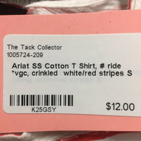 SS Cotton T Shirt, # ride *vgc, crinkled