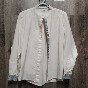 LS Show Shirt *gc, dingy, threads, wrinkles, seam puckers, crinkled