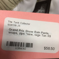 Show Rain Pants, snaps, zips *new, tags
