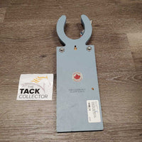 Horse Shoe Wood Note Pad Hanger *gc, older, dirt, stains, scratches
