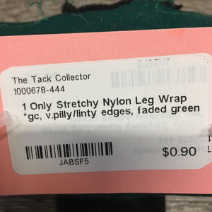 1 Only Stretchy Nylon Leg Wrap *gc, v.pilly/linty edges, faded