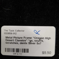 Metal Picture Frame "Oregon High Desert Classics" *gc, scuffs, scratches, dents