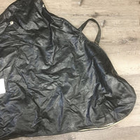 Hvy Vinyl Fleece Lined Carrying Storage Saddle Bag *older, pilly, dirty, holes, scrapes
