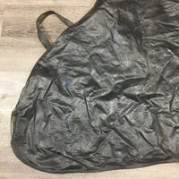 Hvy Vinyl Fleece Lined Carrying Storage Saddle Bag *older, pilly, dirty, holes, scrapes