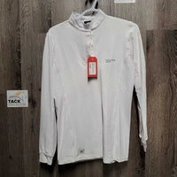 LS Sun Shirt, Mesh Sleeves, 1/4 Button Snap Collar *xc
