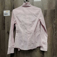 Chamomile LS Ruffle Blouse *crinkled, gc, pits, mnr stains