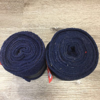 2 Thick Polo Wraps *vgc, hairy, clumpy, pilly/thin edges, hairy velcro
