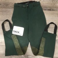 Ribbed Breeches, add on Jodphur Straps *older, shortened, gc, stains, snags, rubs, frays, pills