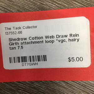 Cotton Web Draw Rein Girth attachment loop *vgc, hairy