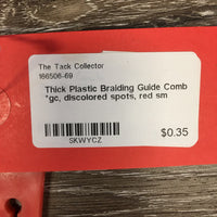 Thick Plastic Braiding Guide Comb *gc, discolored spots
