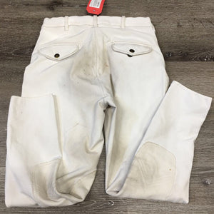 MENS Breeches *stains, threads, discolored, pilly, snags, rubs, puckers