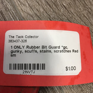 1 ONLY Rubber Bit Guard *gc, gunky, scuffs, stains, scratches