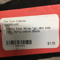 1 Only Polo Wrap *gc, dirt, hair, pilly, fluffy velcro
